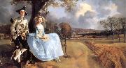 Thomas Gainsborough Portrait of Mr and Mrs Andrews oil painting on canvas